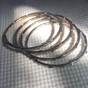 Edgy thorn bangles